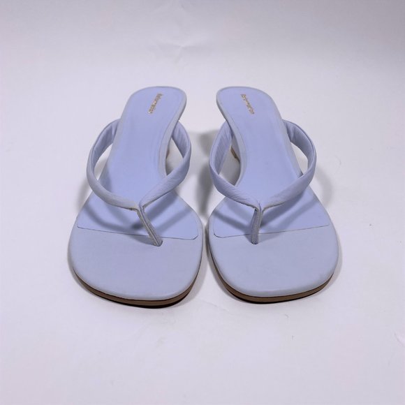REFORMATION Baby Blue 'Amelia' Thong Wedge Sandal - Picture 2 of 7